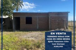 Terreno con Casa en Obra Negra